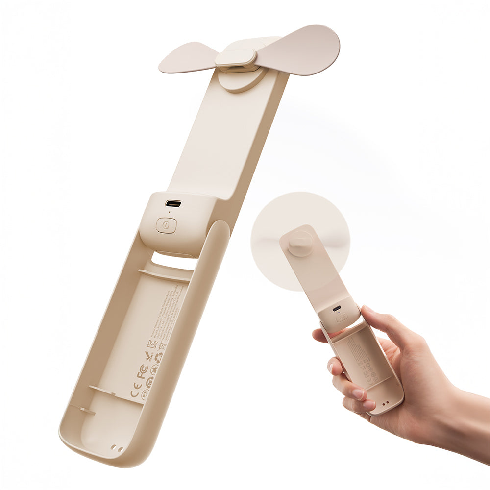 Aecooly PF01 Katlanabilen 3 Kademeli Portatif Soğutucu El Fanı Siyah