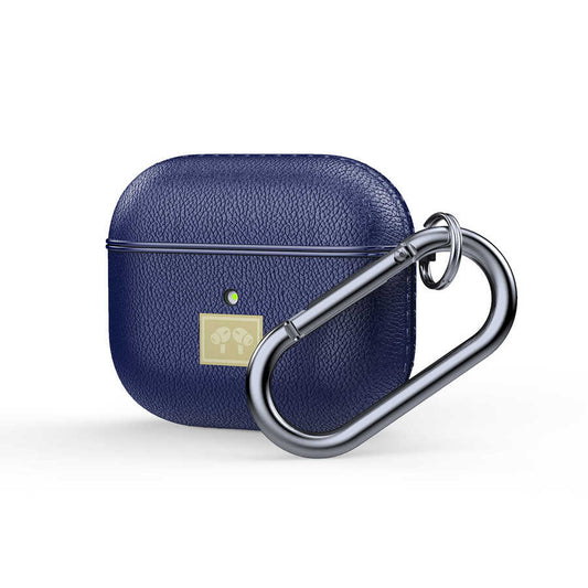 Apple Airpods 3. Nesil Kılıf Deri Görünümlü Askı Aparatlı Wlons Kılıf Siyah