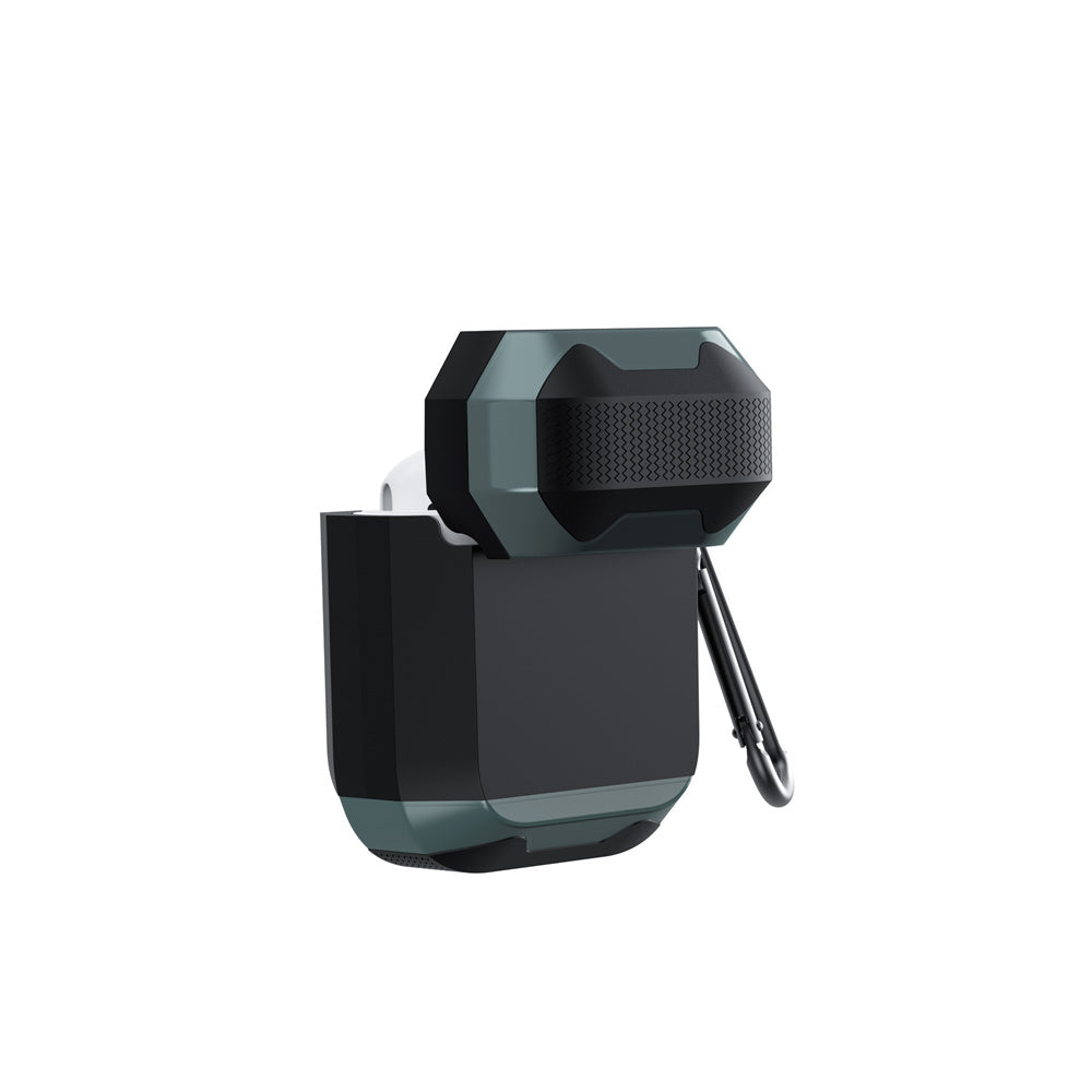 Apple Airpods Kılıf Wiwu JD-102 Defender Anti Shock Koruyucu Kılıf Siyah