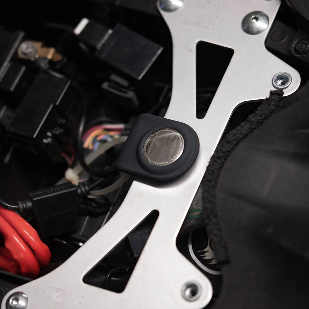 Apple Airtag Raptic Anchor Serisi Klipsli Airtag Kılıfı Siyah