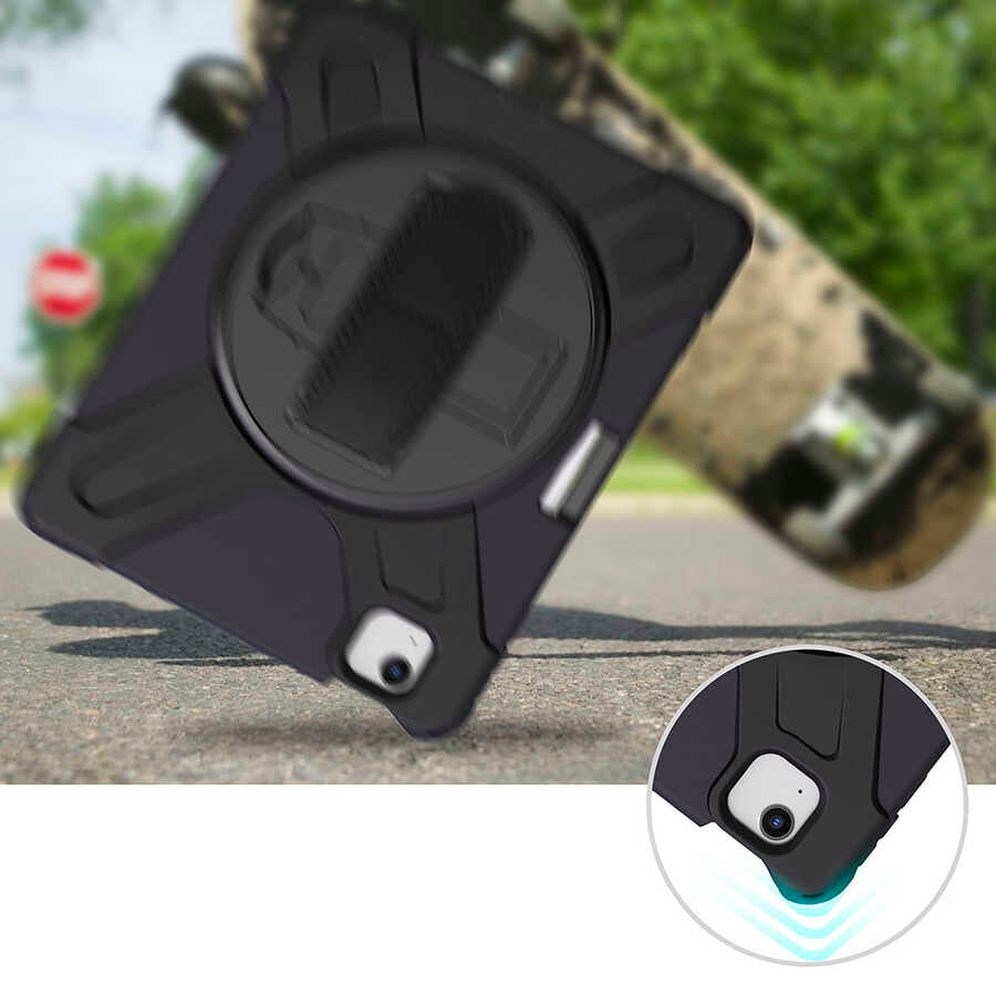 Apple iPad Air 10.9 2022 (5.Nesil) Zore Defender Tablet Silikon Siyah