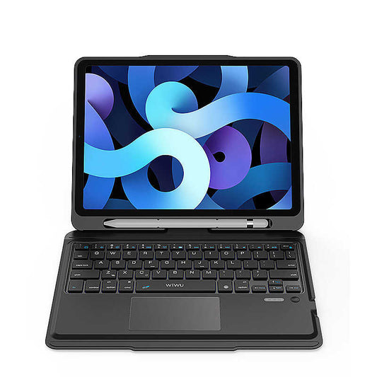 Apple iPad Air 11 2025 M3 Wiwu Keyboard Folio Kablosuz Klavyeli Kılıf Siyah