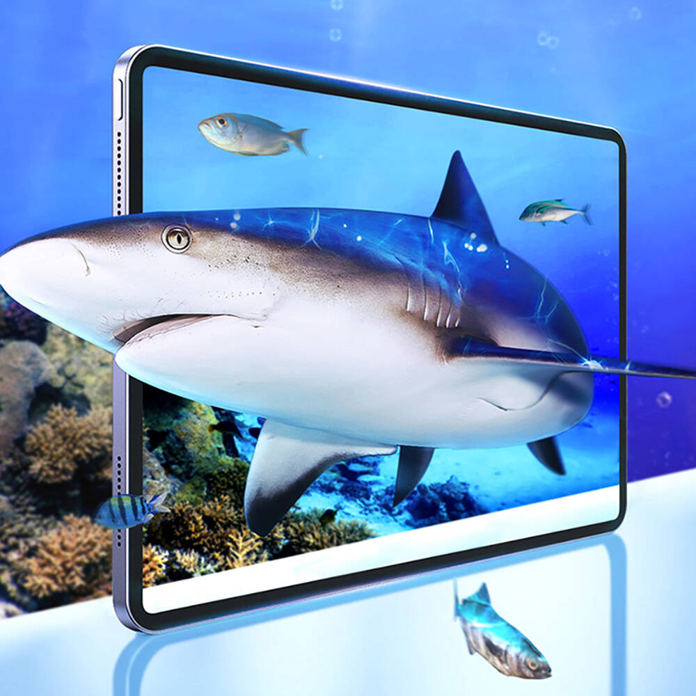 Apple iPad Air 13 2025 M3 Wiwu Wi-GQ003 iVista Serisi Oleofobik HD Temperli Cam Ekran Koruyucu Şeffaf