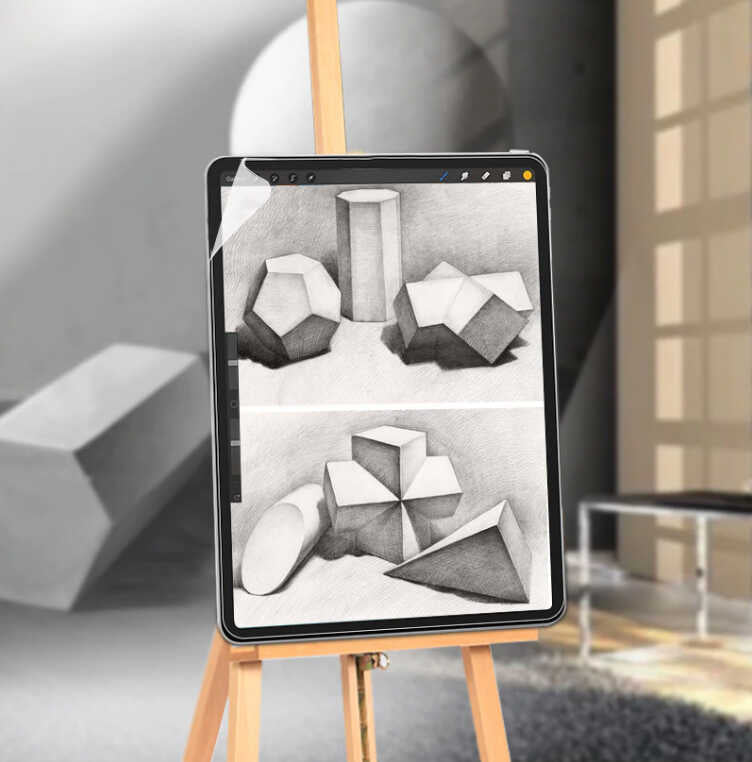 Apple iPad Pro 12.9 2022 M2 Kağıt Hisli Wiwu iPaper Like Tablet Ekran Koruyucu Renksiz