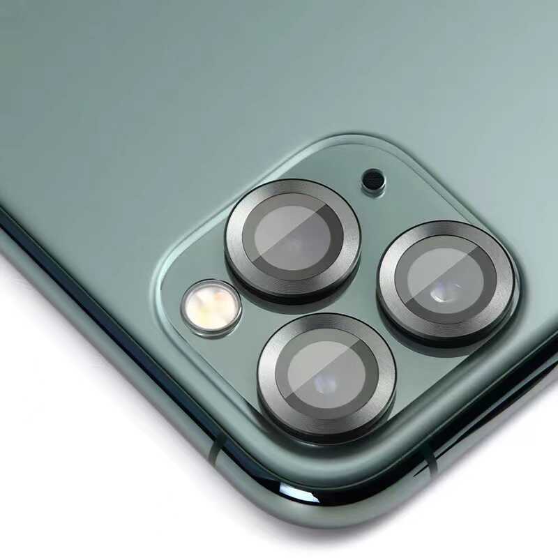 Apple iPhone 11 Pro Go Des Eagle Kamera Lens Koruyucu Lacivert