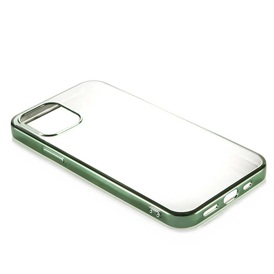 Apple iPhone 12 Benks Magic Glitz Ultra-Thin Transparent Protective Soft Kapak Mor