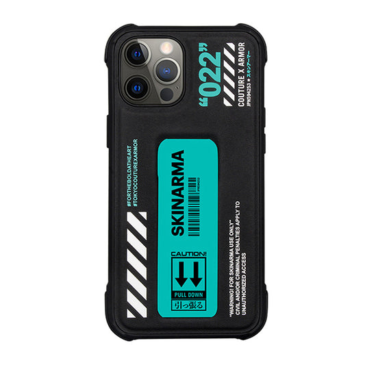 Apple iPhone 12 Pro Kılıf SkinArma Standlı Deri Görünümlü Shingoki Kapak Sarı