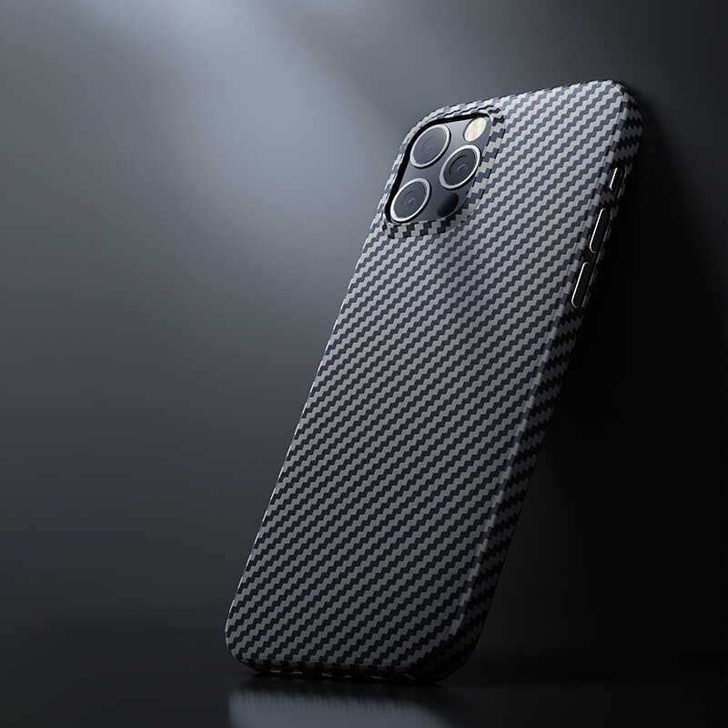 Apple iPhone 12 Pro Max Kılıf Benks Aramid Kapak Siyah