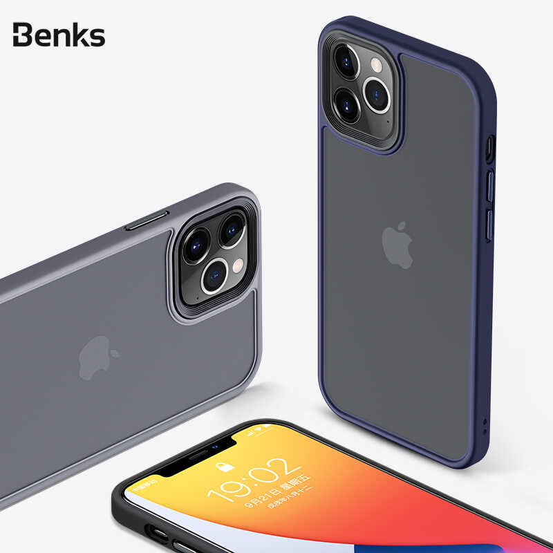 Apple iPhone 12 Pro Max Kılıf Benks Hybrid Kapak Beyaz