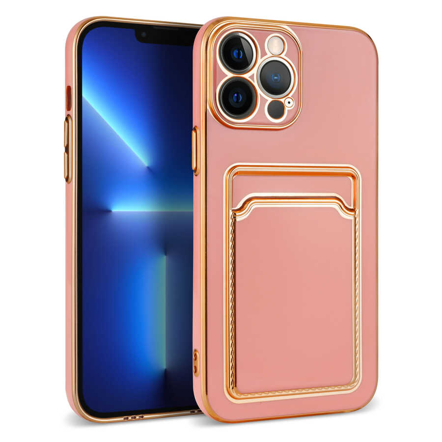 Apple iPhone 12 Pro Max Kılıf Zore Bark Kartlıklı Kapak