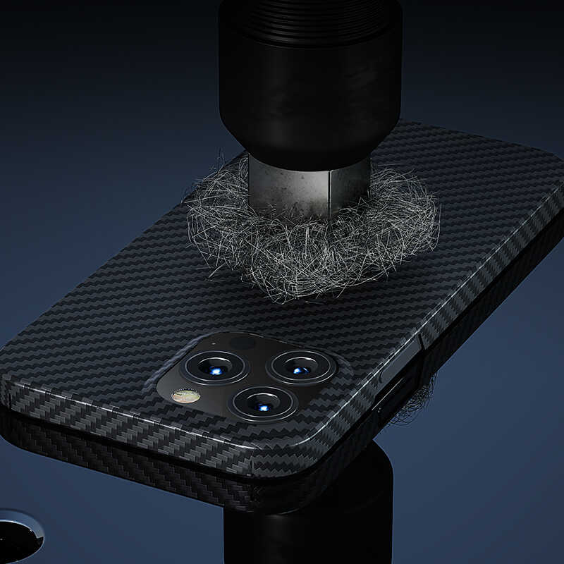 Apple iPhone 13 Pro Max Kılıf Benks Aramid Fiber Kapak Siyah