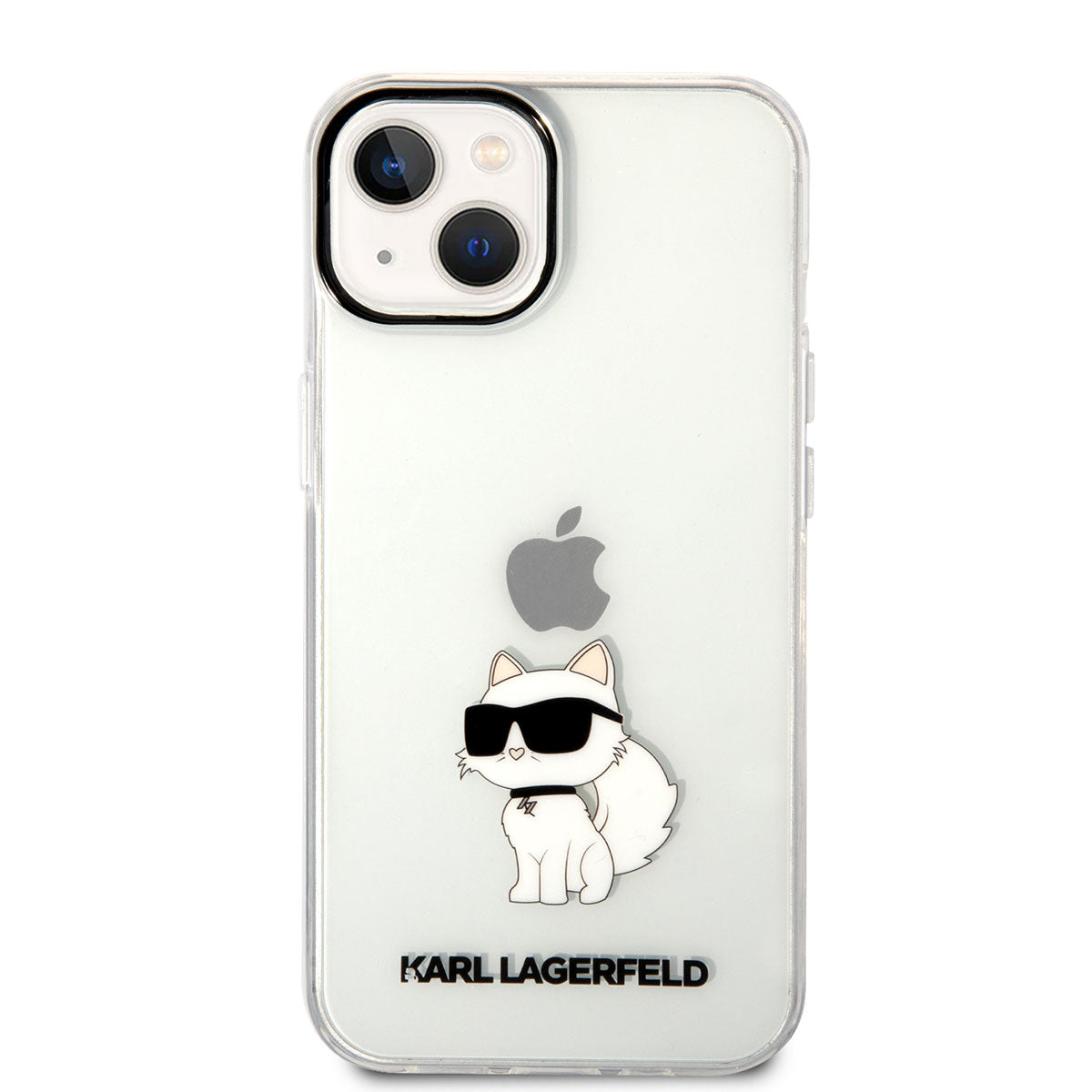 Apple iPhone 14 Kılıf Karl Lagerfeld Transparan Choupette Dizayn Kapak Renksiz