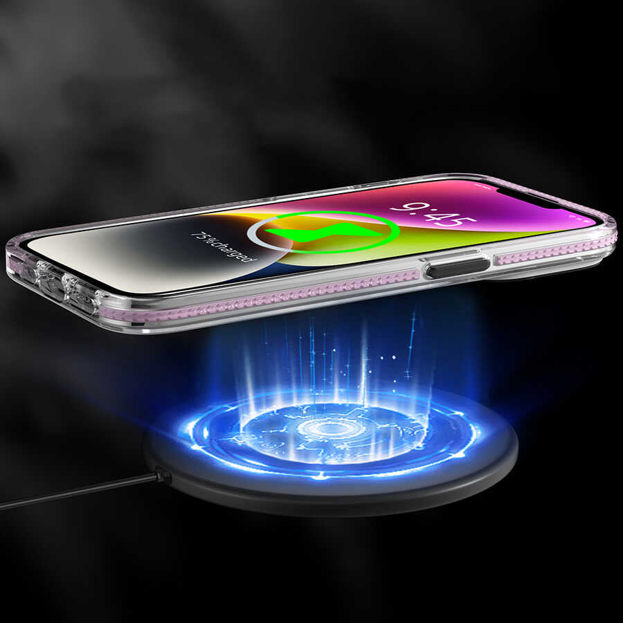 Apple iPhone 14 Plus Kılıf M-safe Şarj Özellikli YoungKit Exquisite Serisi Kapak Mavi