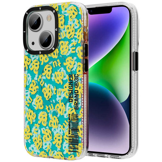 Apple iPhone 14 Plus Kılıf M-safe Şarj Özellikli Youngkit Play Rabbit Serisi Kapak Kırmızı