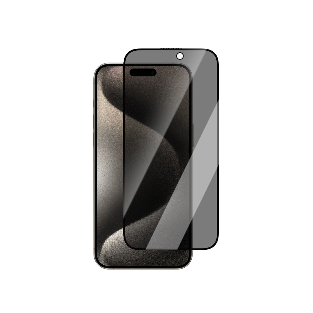 Apple iPhone 14 Pro CaseWorld 0.25mm Privacy 3D Temperli Cam Ekran Koruyucu + Uygulama Aparatlı