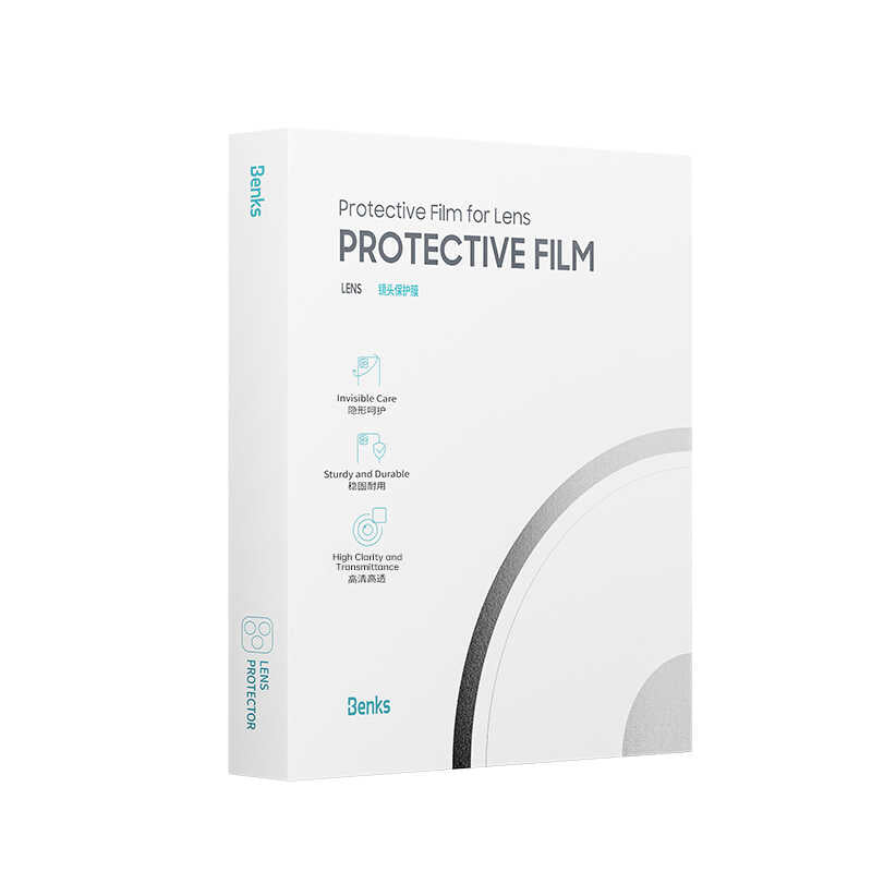 Apple iPhone 14 Pro Max Benks New KR Kamera Lens Koruyucu Siyah