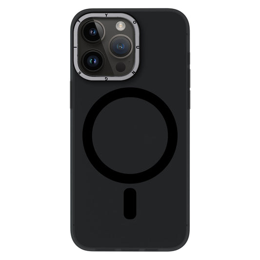 Apple iPhone 14 Pro Max Kılıf M-safe Şarj Özellikli Youngkit Hidden Sand Serisi Kapak Siyah