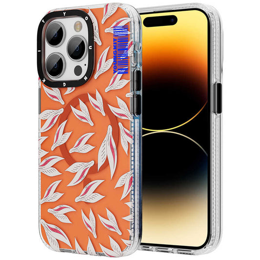 Apple iPhone 14 Pro Max Kılıf M-safe Şarj Özellikli Youngkit Play Rabbit Serisi Kapak Kırmızı