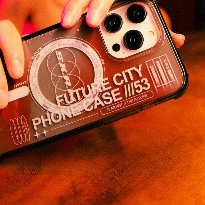 Apple iPhone 14 Pro Max Kılıf SkinArma Şeffaf Airbag Tasarımlı M-safe Şarj Özellikli Shorai Kapak Kırmızı