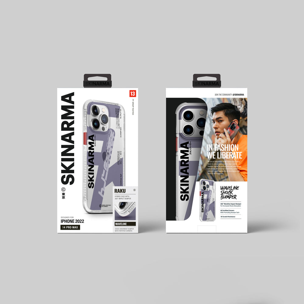 Apple iPhone 14 Pro Max Kılıf SkinArma Şeffaf Airbag Tasarımlı Raku Kapak Turuncu