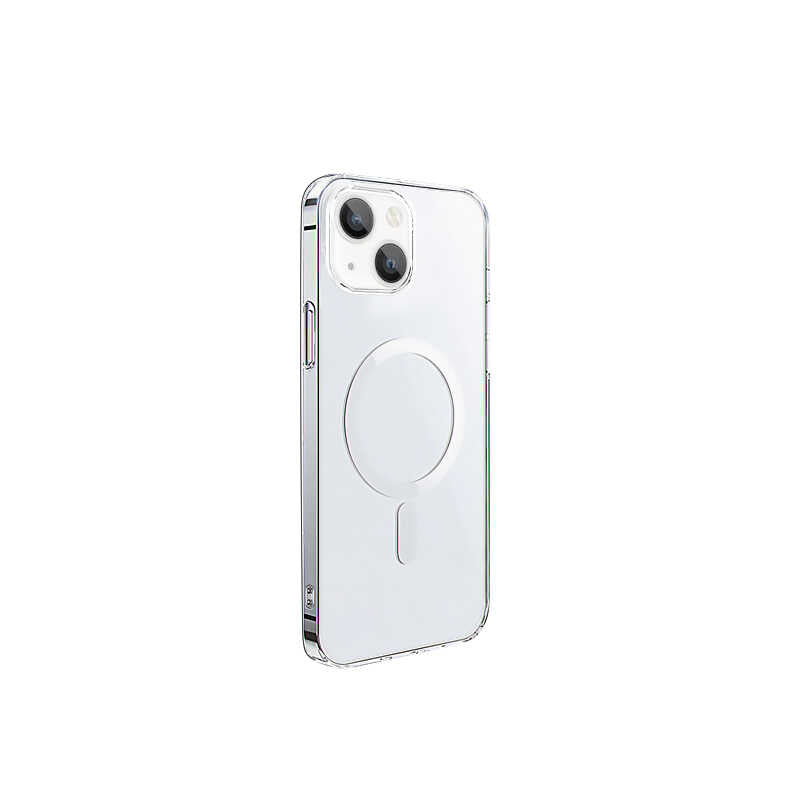 Apple iPhone 14 Wiwu M-safe Şarj Özellikli Lens Korumalı Şeffaf Silikon Kapak