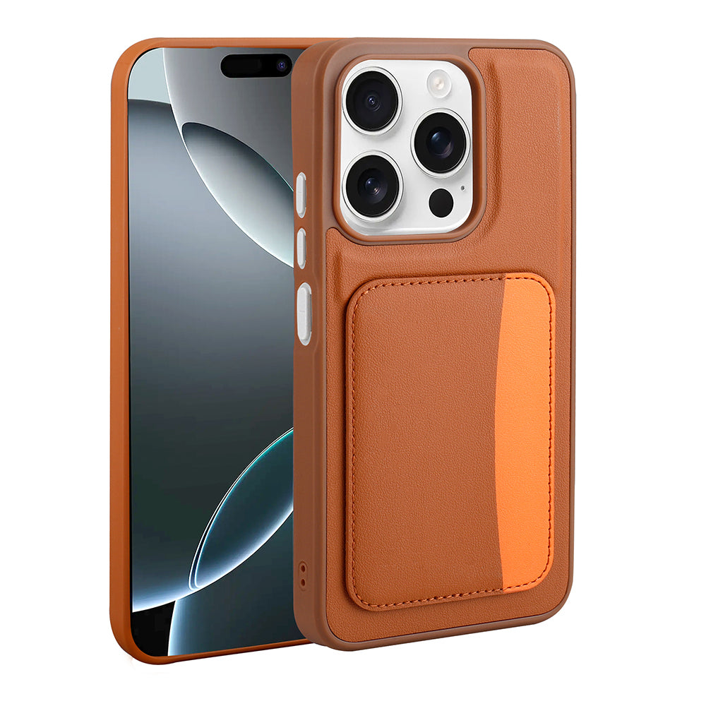 Apple iPhone 15 Kılıf Kartlıklı Zore X-Kart Silikon Kapak