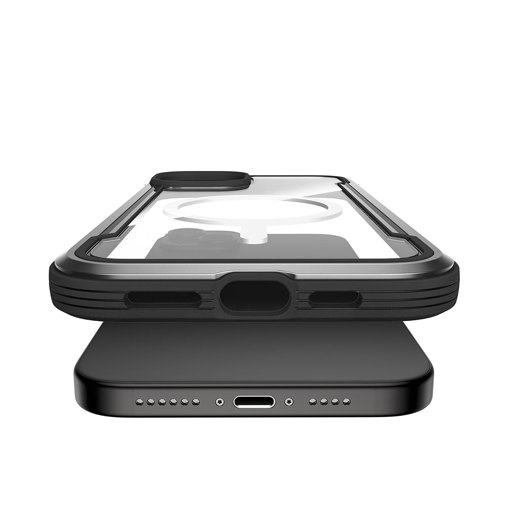 Apple iPhone 15 Kılıf M-safe Şarj Özellikli Airbagli Raptic Shield Serisi Şeffaf Arka Yüzey Kapak Colorful