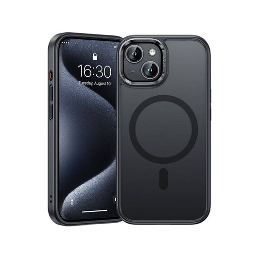 Apple iPhone 15 Kılıf M-safe Şarj Özellikli Benks Mist Protective Kapak Siyah