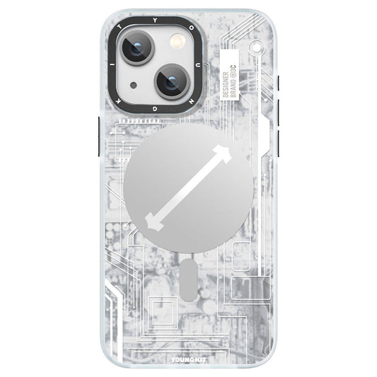Apple iPhone 15 Plus Kılıf M-safe Şarj Özellikli YoungKit Technology Serisi Kapak