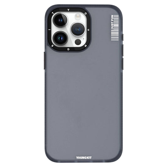 Apple iPhone 15 Pro Kılıf Buzlu Mat Tasarım Youngkit Colored Sand Serisi Kapak Pembe