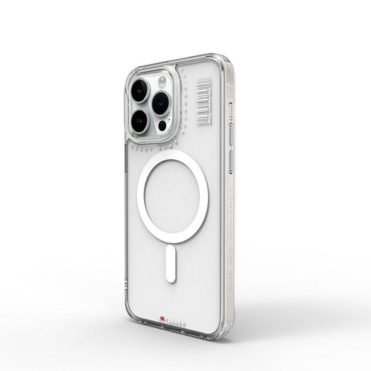 Apple iPhone 15 Pro Kılıf M-safe Şarj Özellikli Şeffaf Transparan Wiwu Turkey D Serisi Kapak Renksiz