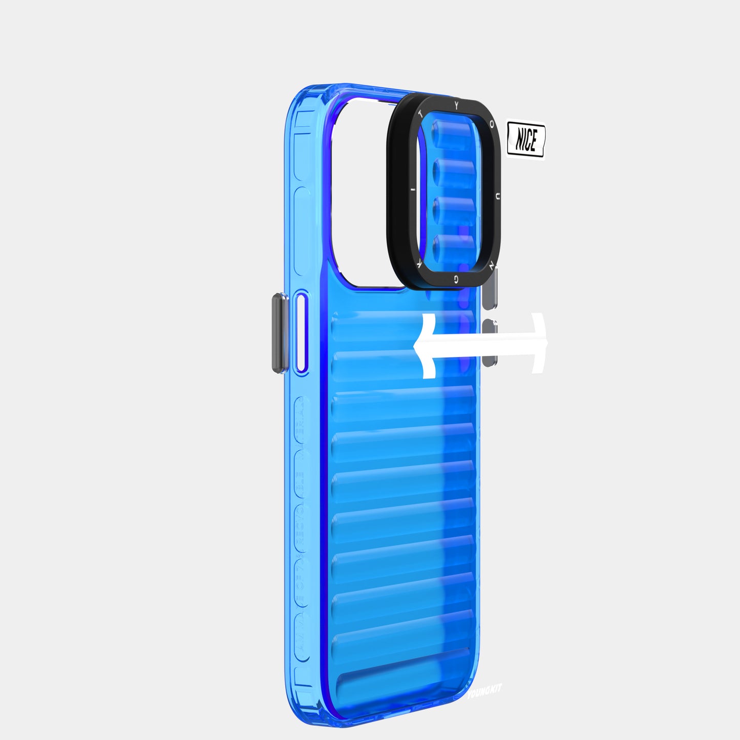 Apple iPhone 15 Pro Kılıf YoungKit Luggage FireFly Serisi Kapak Yeşil