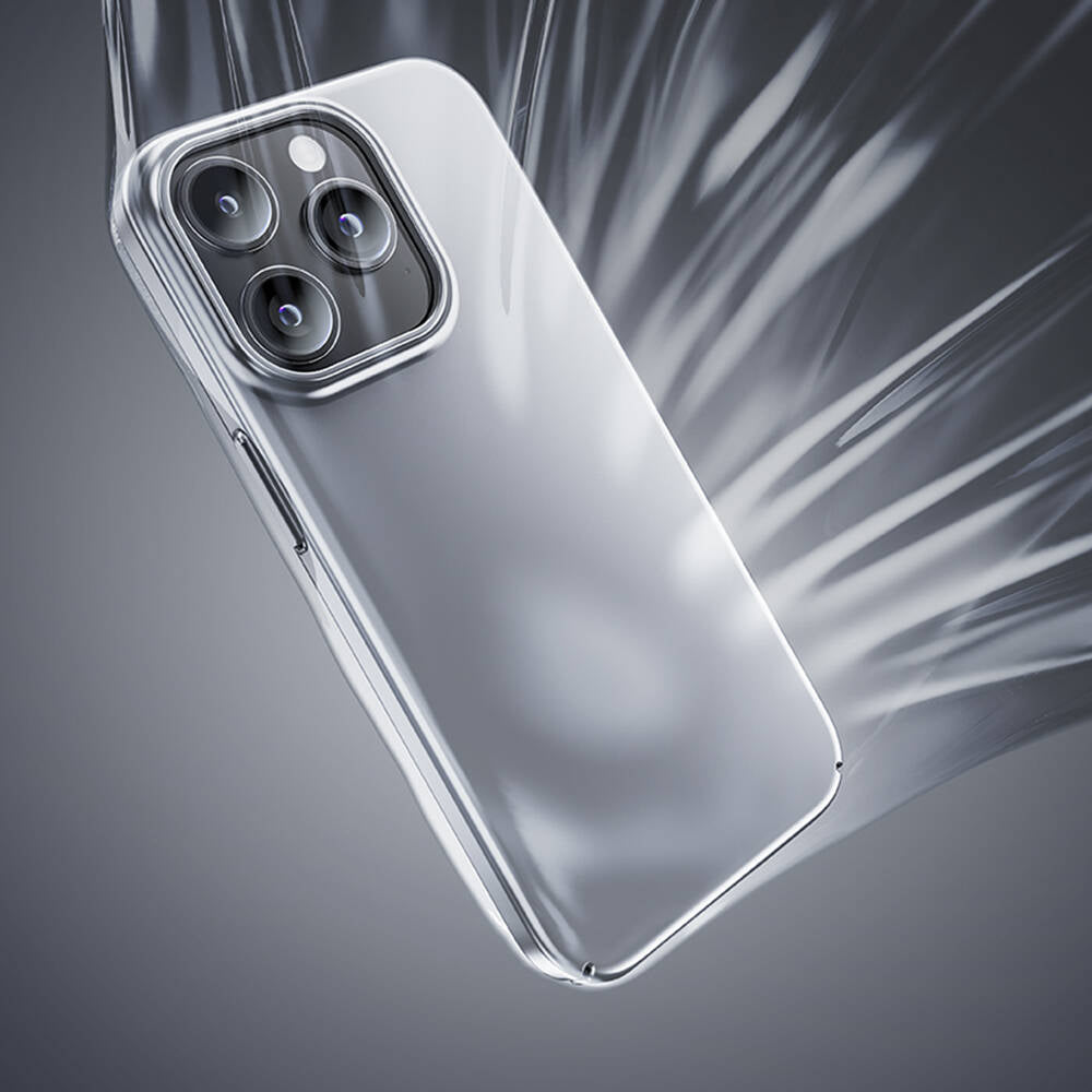 Apple iPhone 15 Pro Max Kılıf Benks Ultra İnce PC Kapak Gri