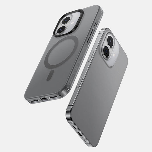 Apple iPhone 16 Plus Kılıf M-safe Şarj Özellikli Benks Lucid Armor Kapak Siyah