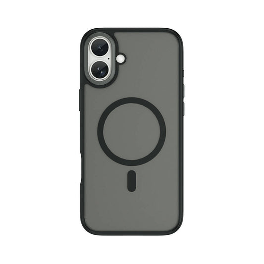 Apple iPhone 16 Plus Kılıf Wiwu FGG-012 ArmorPro Serisi M-safe Şarj Özellikli Parmak İzi Bırakmayan Kılıf Siyah