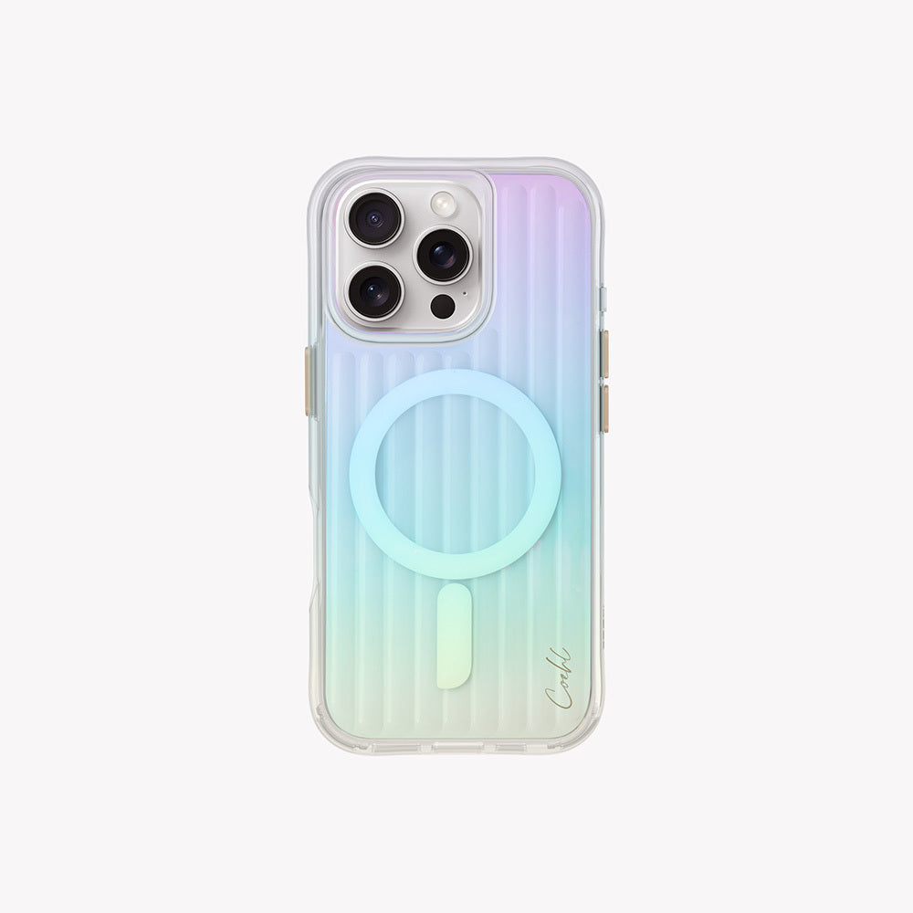 Apple iPhone 16 Pro Kılıf M-safe Şarj Özellikli Renk Geçişli Askı Aparatlı Coehl Linear Kapak