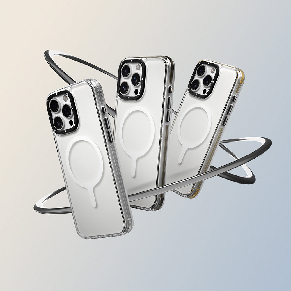 Apple iPhone 16 Pro Kılıf M-safe Şarj Özellikli YoungKit Crystal Color Serisi Kapak Şeffaf