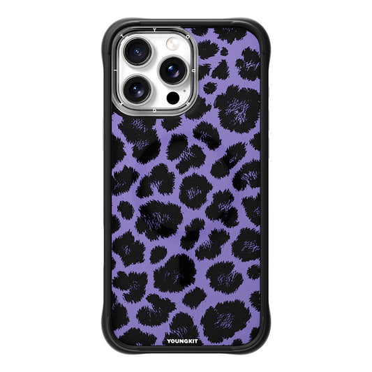 Apple iPhone 16 Pro Max Kılıf M-safe Şarj Özellikli Youngkit Leopard Serisi Kapak Pembe