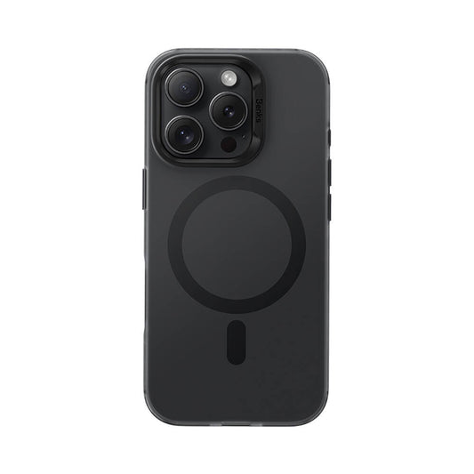 Apple iPhone 16 Pro Max Kılıf M-safe Şarj Özellikli Benks Lucid Armor Kapak Titanyum-Gri