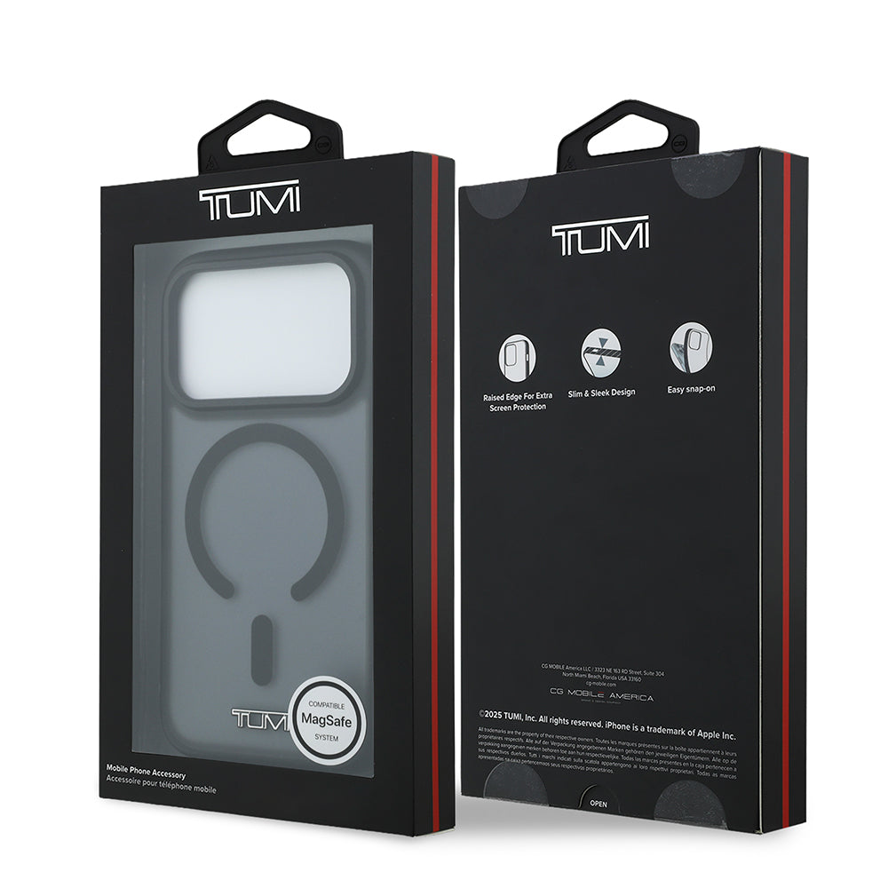 Apple iPhone 17 Pro Kılıf TUMI Orjinal Lisanslı M-safe Şarj Özellikli Buzlu Transparan Kapak Haki