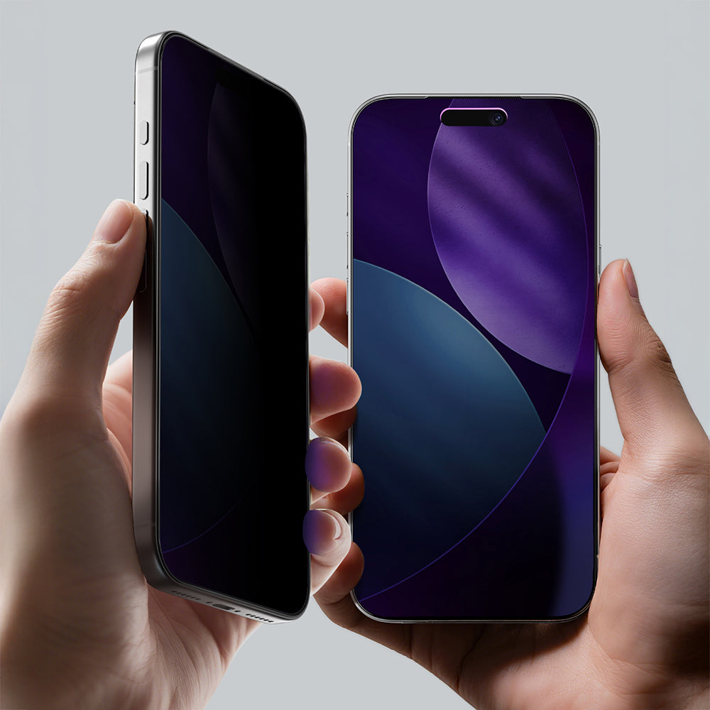 Apple iPhone 17 Pro Max Amazingthing Titan Privacy Parmak İzi Bırakmayan Temperli Cam Ekran Koruyucu Siyah