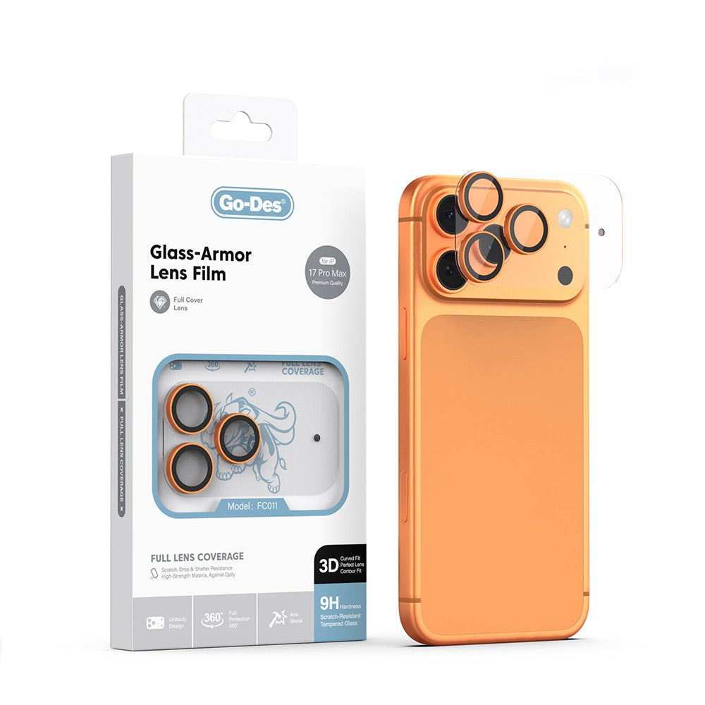 Apple iPhone 17 Pro Max Go Des FC011 Glass Armor Serisi Kamera Lens Koruyucu