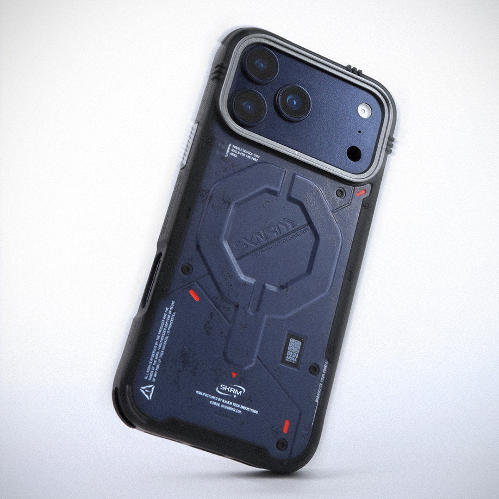 Apple iPhone 17 Pro Max Kılıf M-Safe Şarj Özellikli Airbag Tasarımlı Skinarma Vigor Kapak Gri