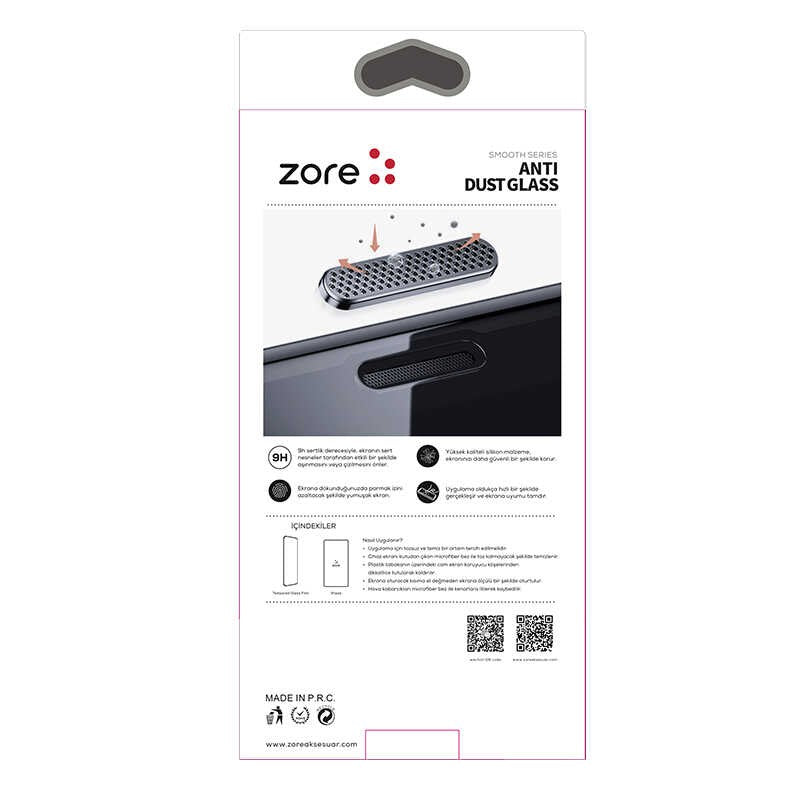 Apple iPhone 17E Zore Anti-Dust Temperli Ekran Koruyucu