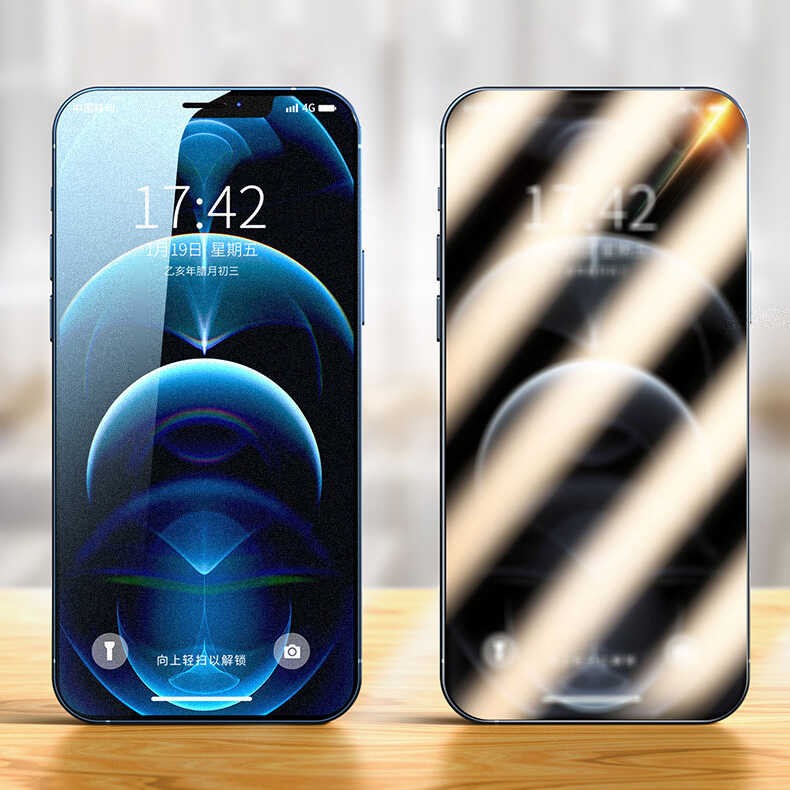 Apple iPhone 17E Zore Rika Premium Privacy Temperli Cam Ekran Koruyucu