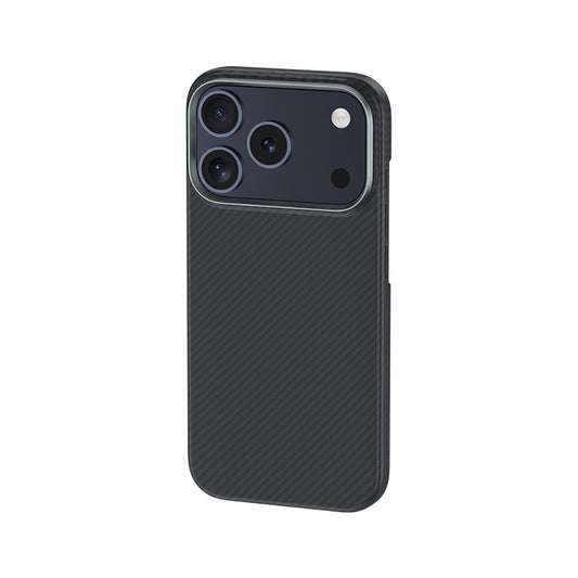 Apple iPhone 18 Pro Max Kılıf Karbon Fiber M-safe Şarj Özellikli Benks Armor Air Yükseltimiş Kamera Çerçevesi C1 600D Kevlar Kapak