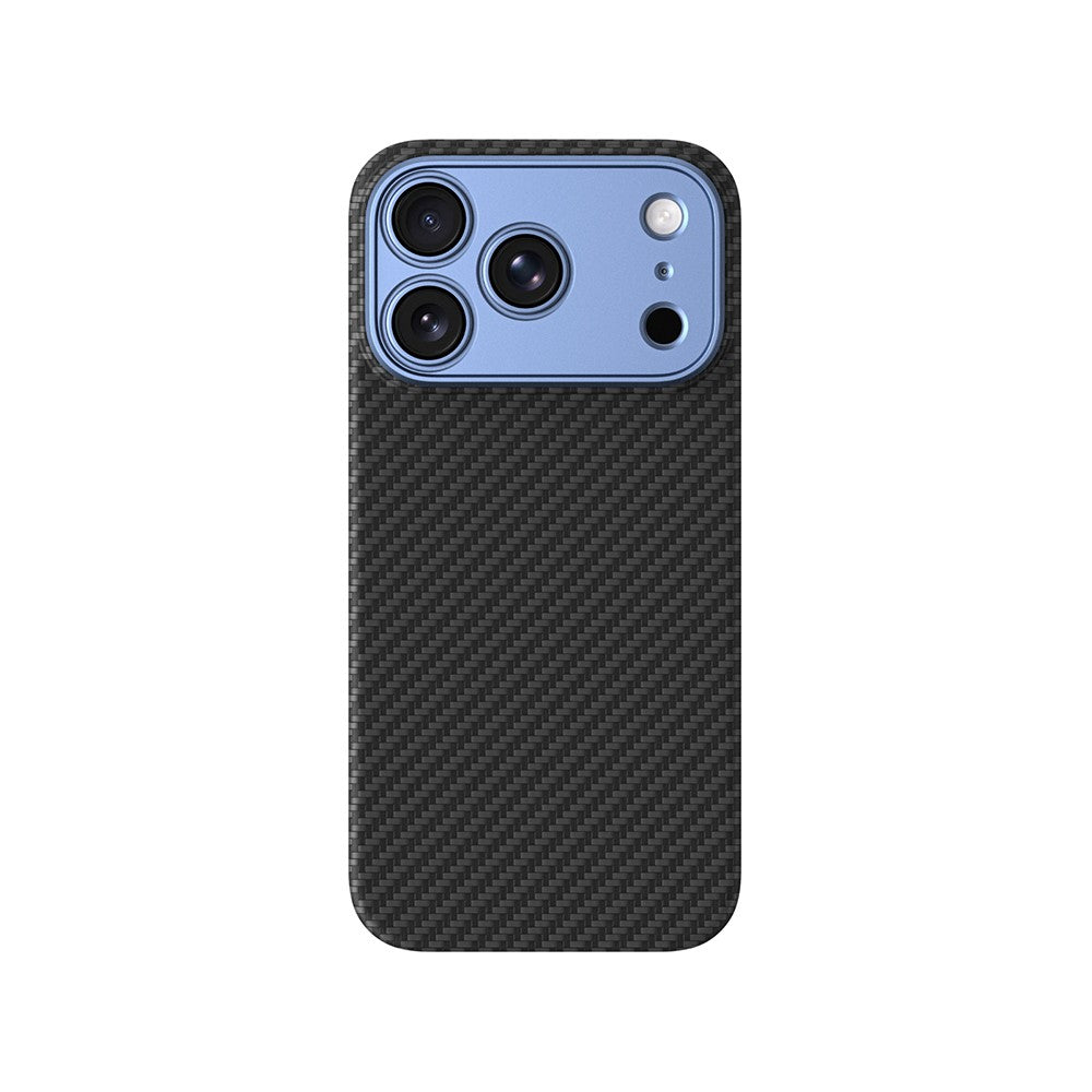 Apple iPhone 18 Pro Max Kılıf M-safe Şarj Özellikli 1500D Aramid Fiber Lens Korumalı Amazingthing Titan Max Serisi Karbon Kapak