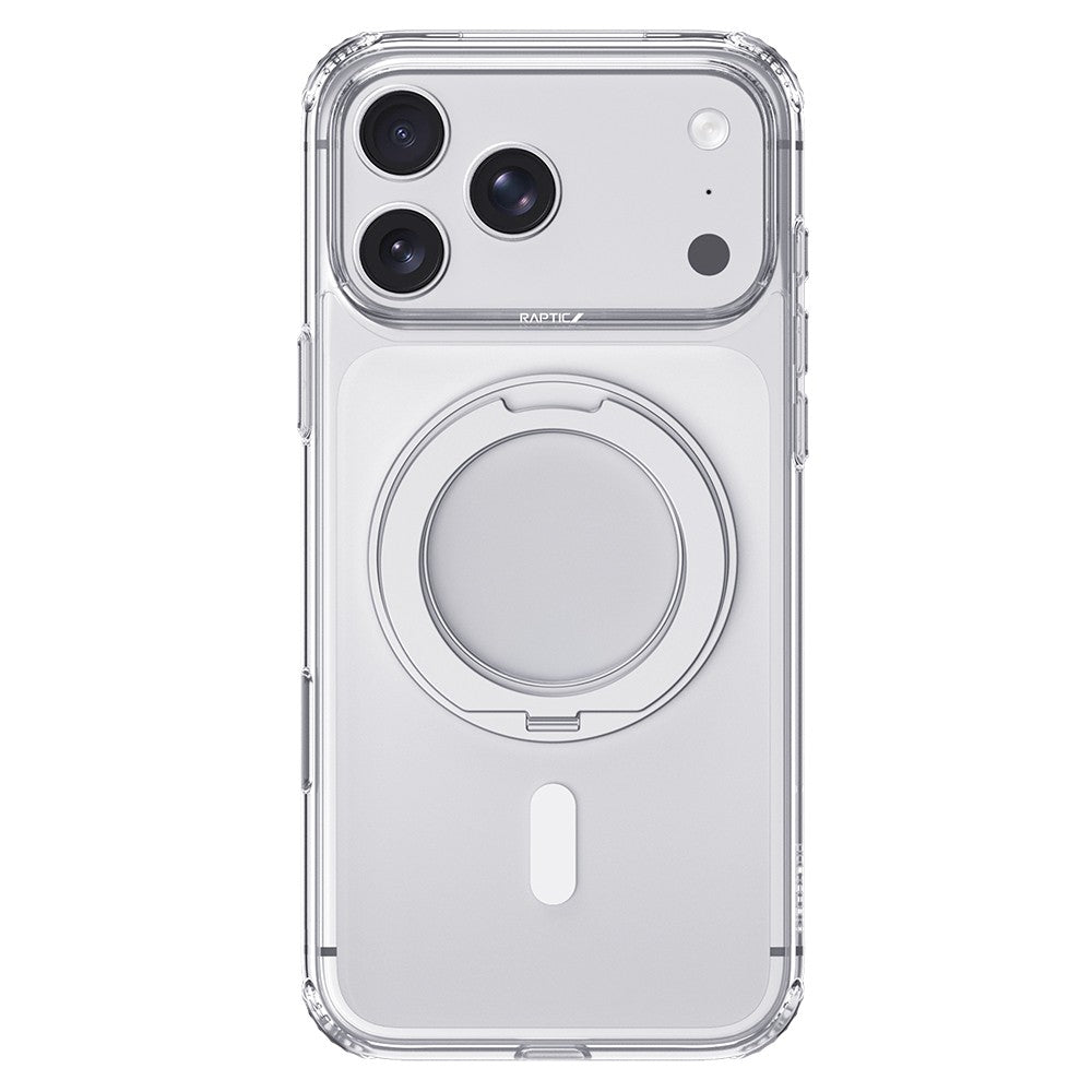 Apple iPhone 18 Pro Max Kılıf M-safe Şarj Özellikli Raptic Air Stand Serisi Aynalı Arka Yüzey Standlı Kapak