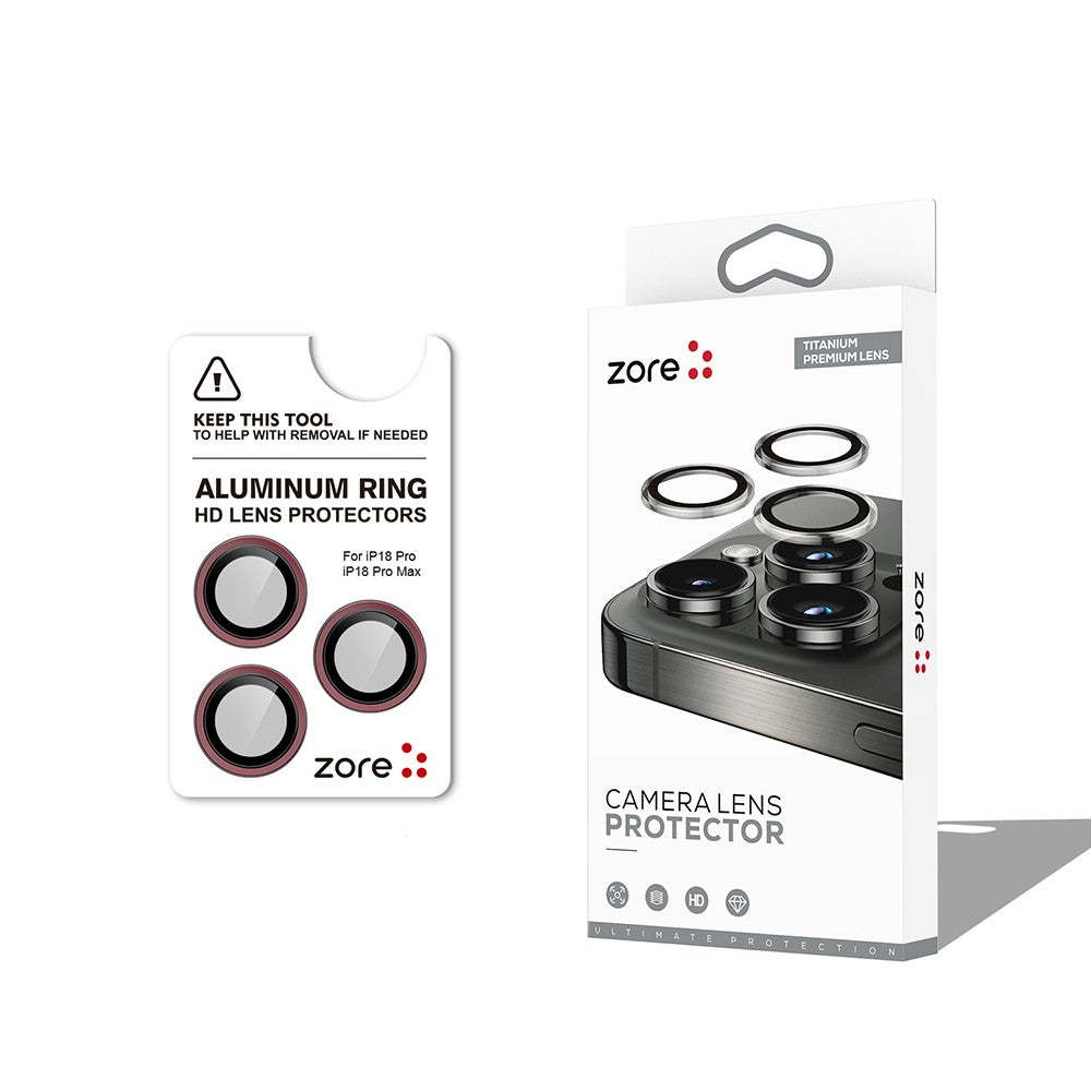 Apple iPhone 18 Pro Max Zore CL-12 Premium Safir Parmak İzi Bırakmayan Anti-Reflective Kamera Lens Koruyucu