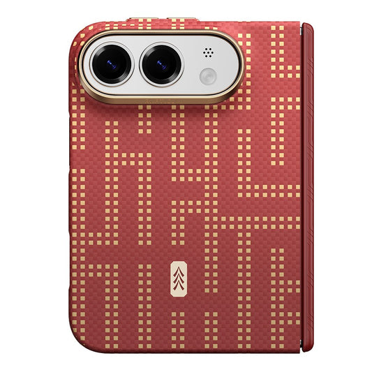 Apple iPhone Duo Kılıf M-safe Şarj Özellikli Raptic Aramid SkinPro Grid Serisi Karbon Kapak